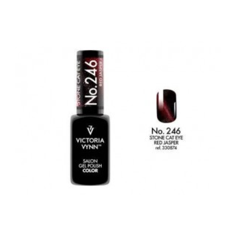 salon gel polish No.246 red jasper (HEMA FREE, TPO FREE, DI-HEMA FREE)